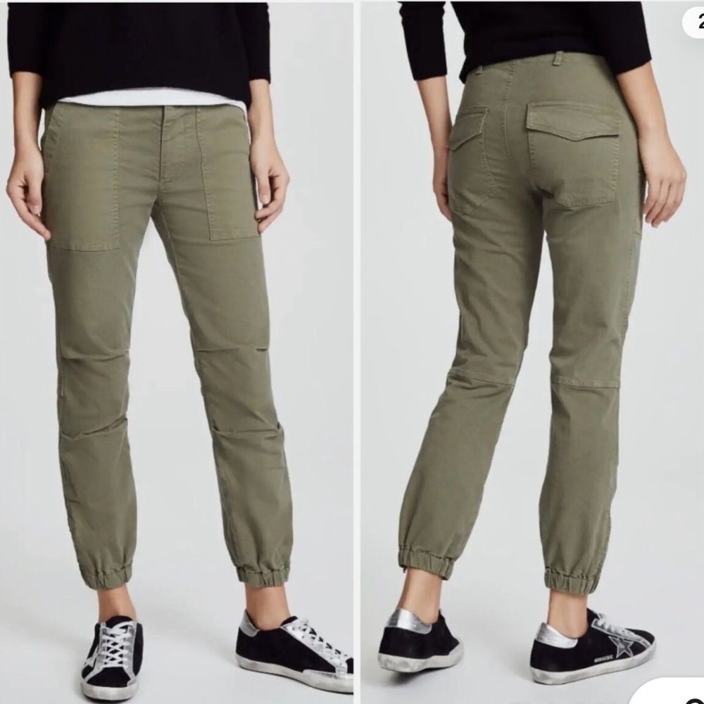 Nili Lotan Cropped French Military Pant in Camo. Size 8.